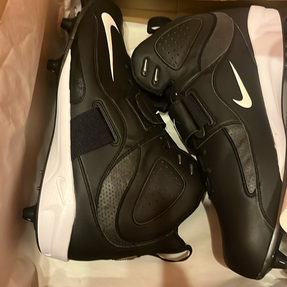Nike air zoom boss d football cleats black white 310954 011 88472647083114 13.5